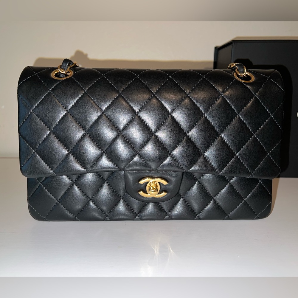 Chanel Medium Quilted Lambskin with Gold Hardware